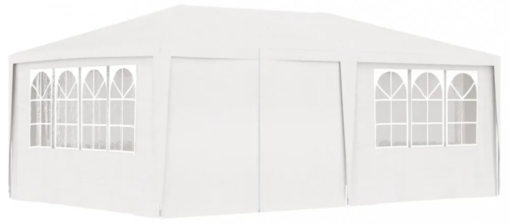 fehér rendezvénysátor oldalfalakkal 4 x 6 m 90 g/m²