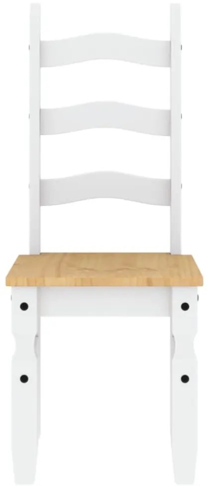 Corona 2 db fehér tömör fenyőfa étkezőszék 42 x 47 x 107 cm