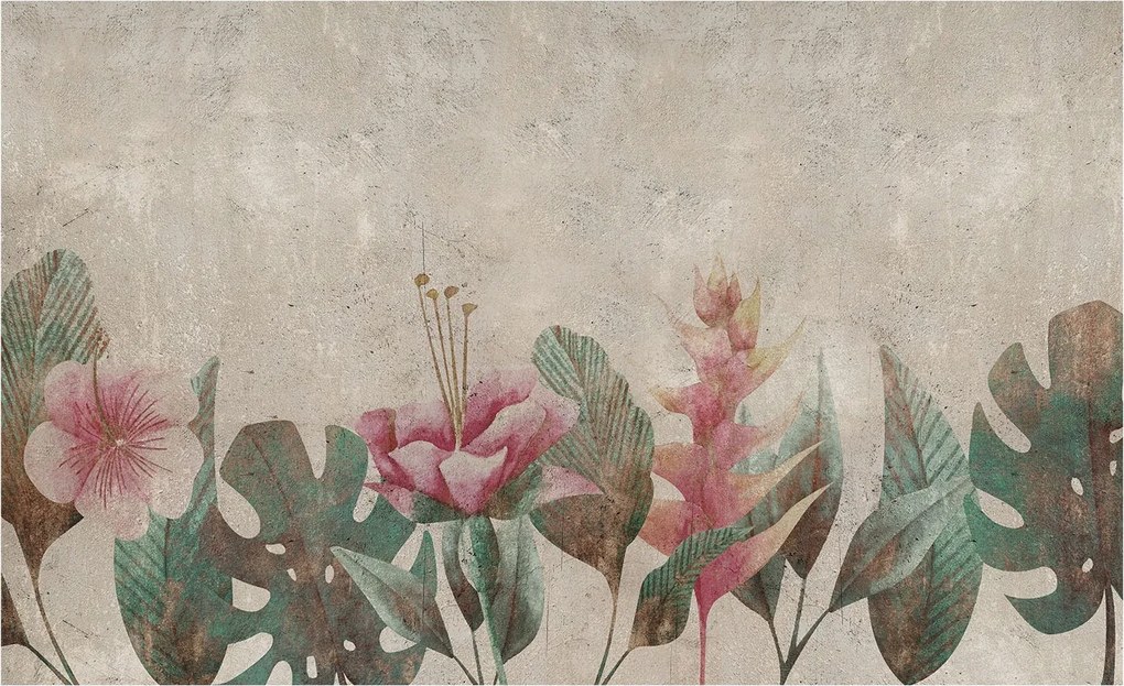 Flizelin tapéta Flizelin Fali Prémium Finom növényvilág 416x254