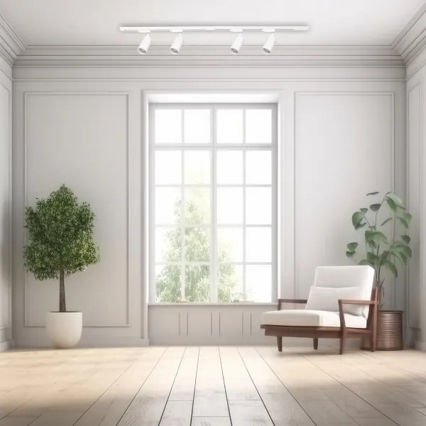 Spotlámpa sínrendszerrel PIPE 4xGU10/10W/230V fehér