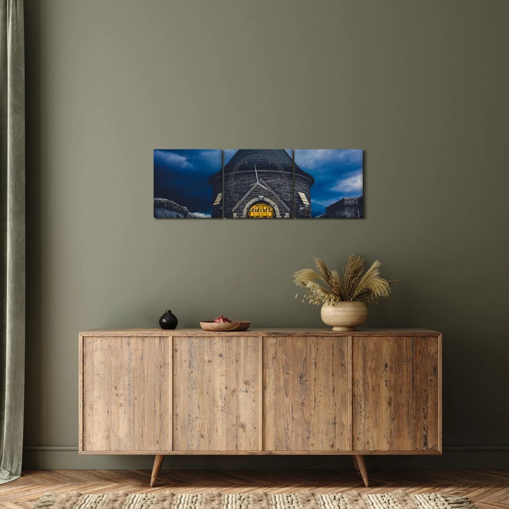 Kép - A vihar előtt (órával) (90x30 cm)