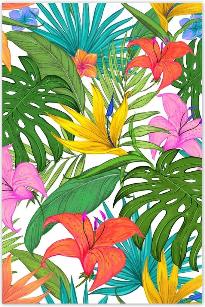 Poszterek 60x90 Trópusi levelek Leaves