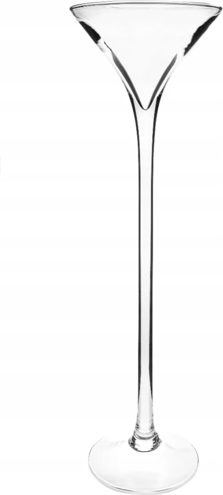 Üveg váza Martini kehely gyertyatartó h60 d15