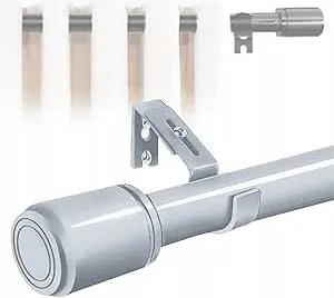 Függönykarnis Állítható Nappali Hálószobába 220-320cm Szürke