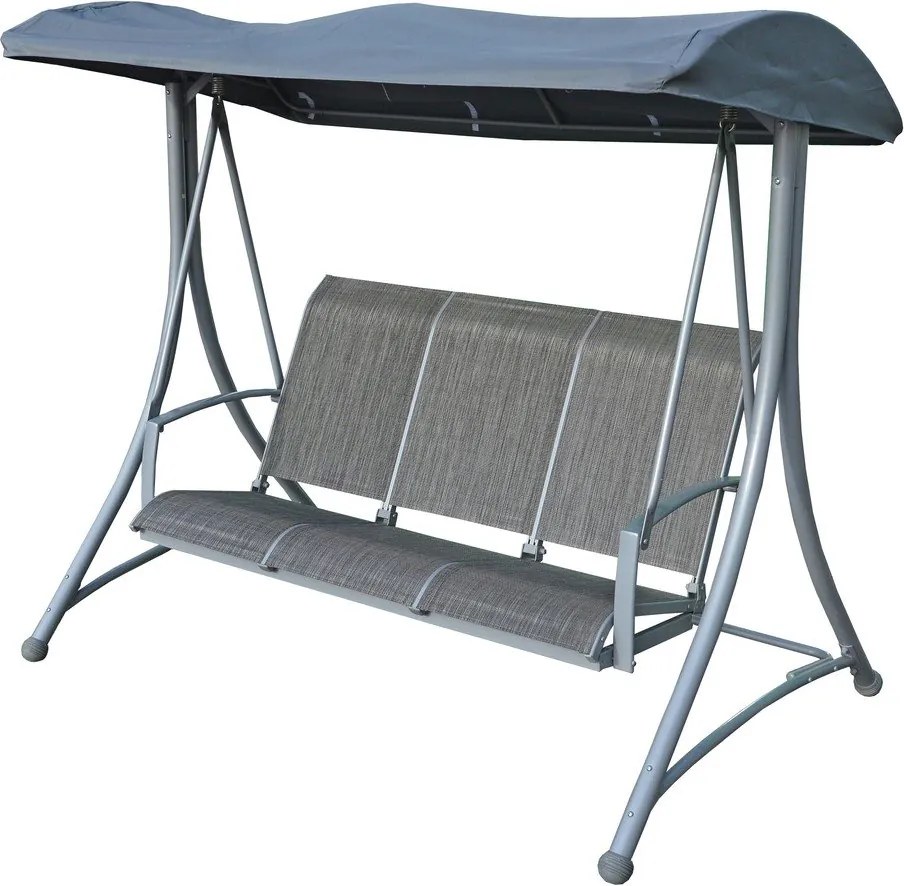 Szürke fém kerti hintaágy Hollywood – Rojaplast