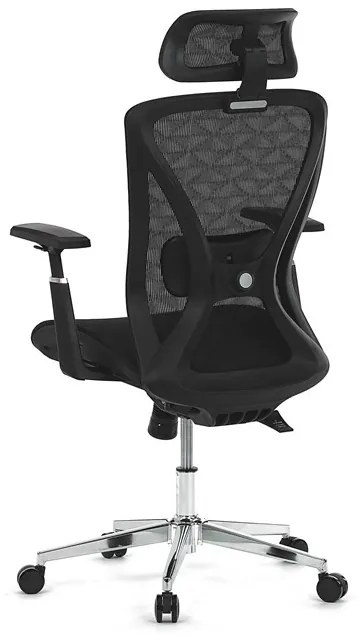Fekete Hálós Irodai Szék, Szinkron Mechanikával. BK – KA-S258