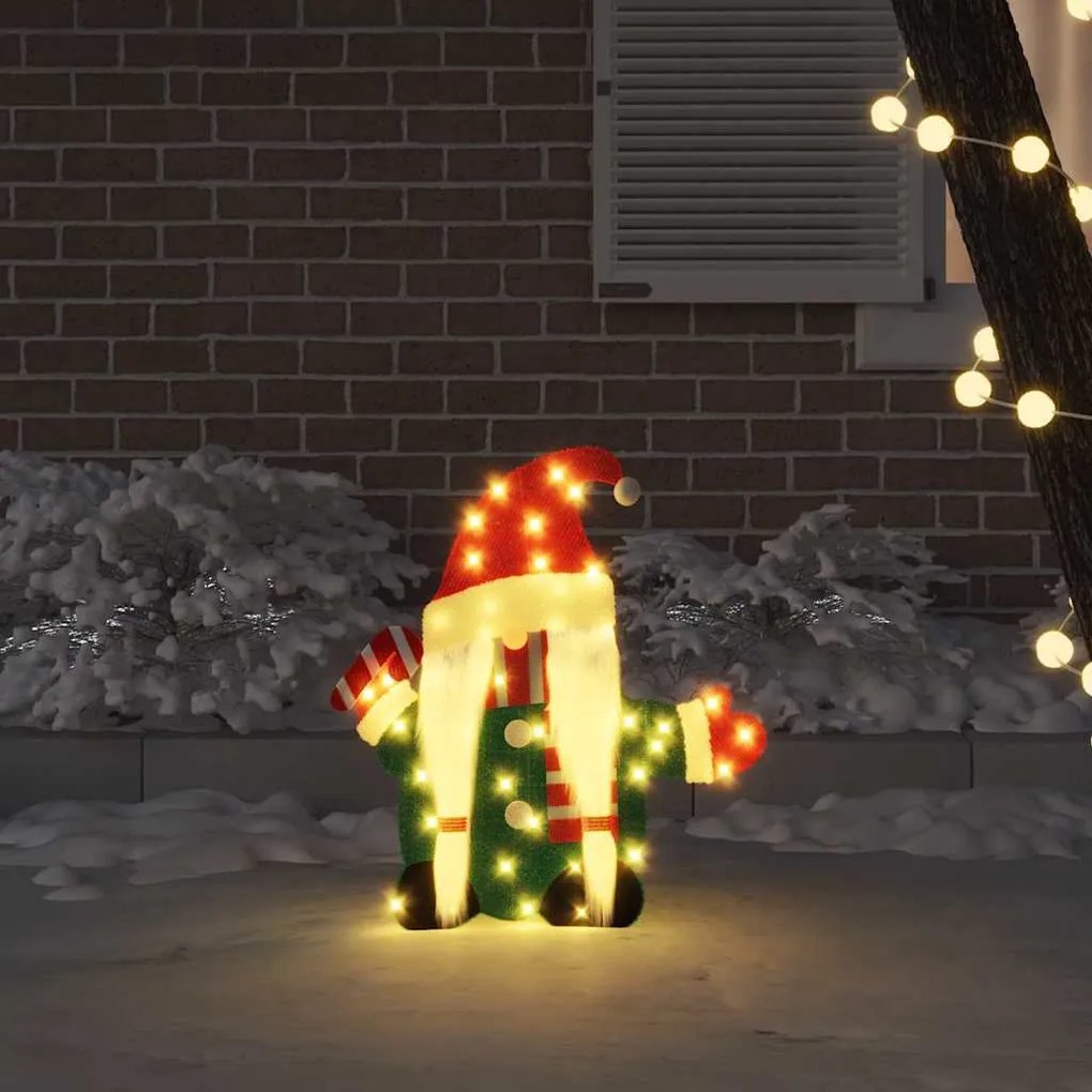 Kivilágított Tündér Meleg fehér 71 x 64 cm Lurex Szövet