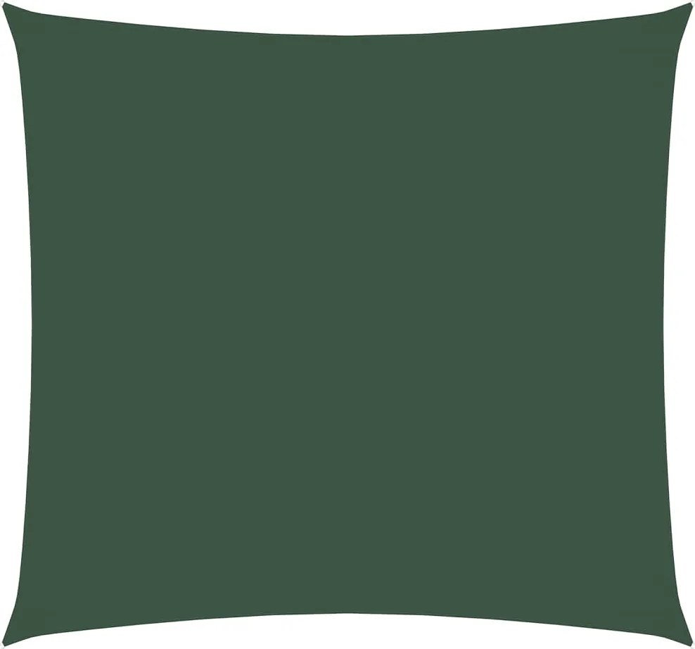 vidaXL sötétzöld négyzet alakú oxford-szövet napvitorla 4,5 x 4,5 m