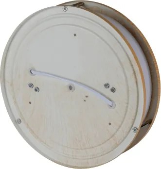 Brilagi - ELARO mennyezeti lámpa 2xE27/40W/230V, átm. 26 cm, fa hatású