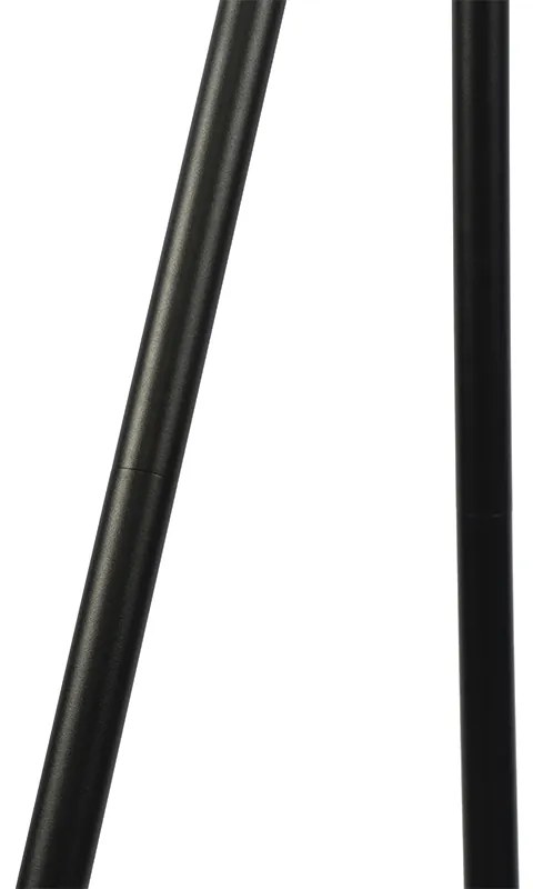 Modern kültéri állólámpa fekete IP44 LED-del, napelemes - Virginia