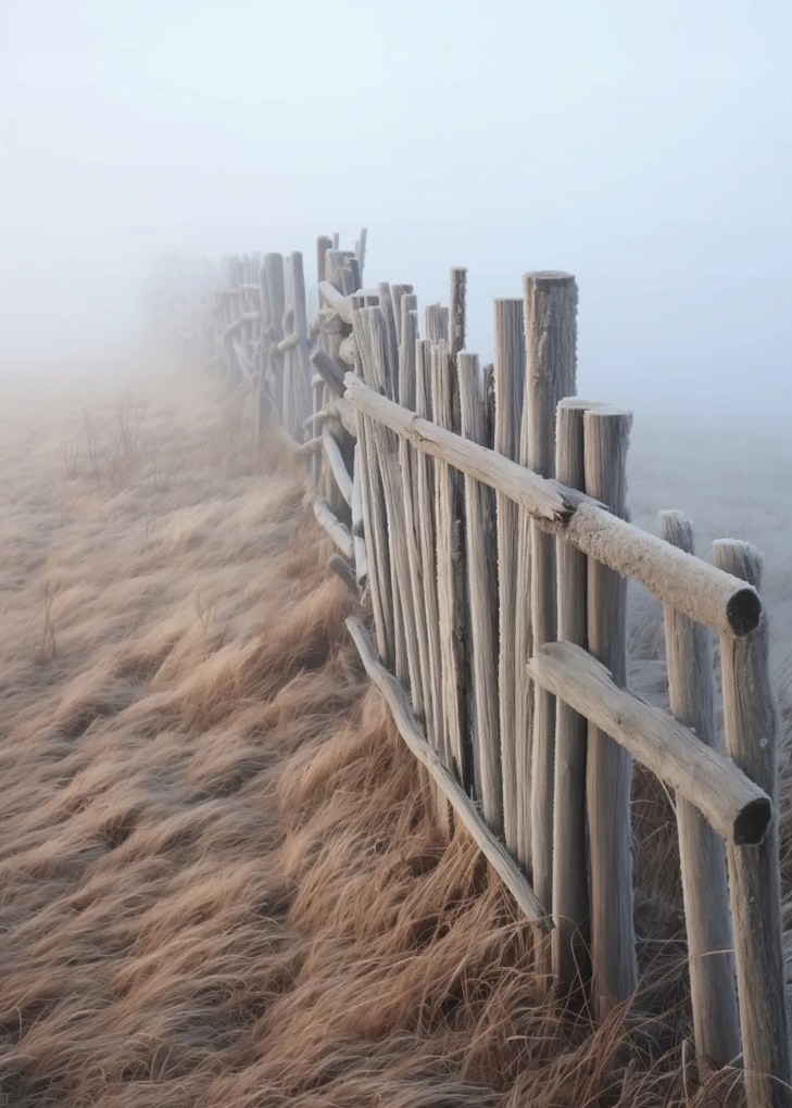 Poszter 25x35cm Köd a dűnék felett