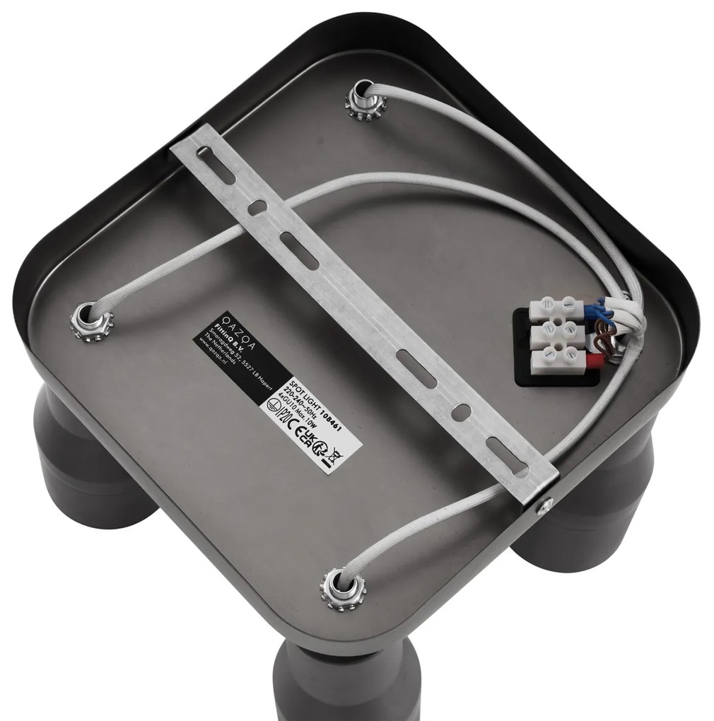 Modern mennyezeti spotlámpa GU10, 50 mm-es négyzet alakú, 4 fényforrásos - Stanley