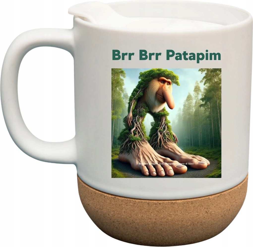 Bögre Fehér Parafa Viral Italian Brainrot Mem Tiktok Brr Brr Patapim