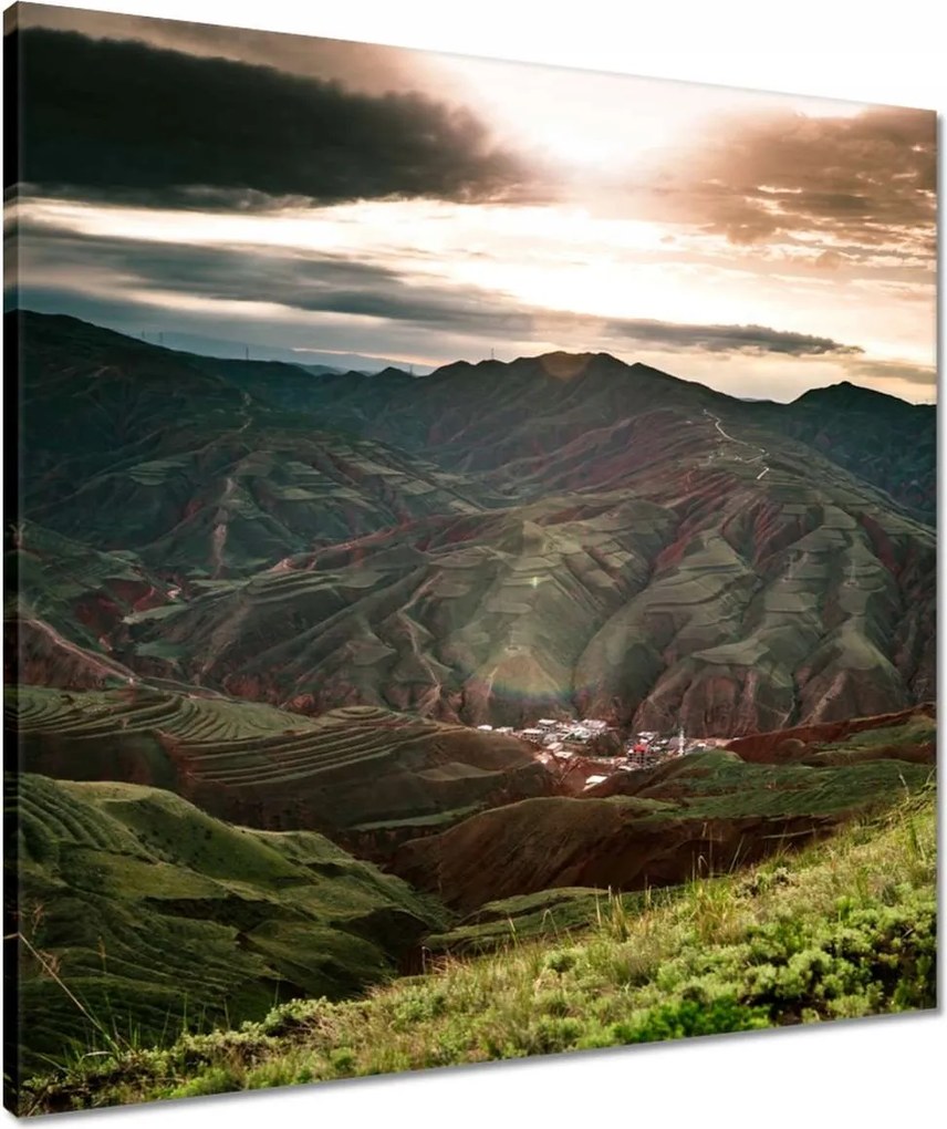 Vászonkép 60x60 Hegyi táj Tájkép