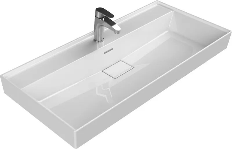 TMP SHARP 100 fali fürdőszobabútor - CeraStyle SHARP - 37500 - 1 csaplyukkal - 100 x 48 cm