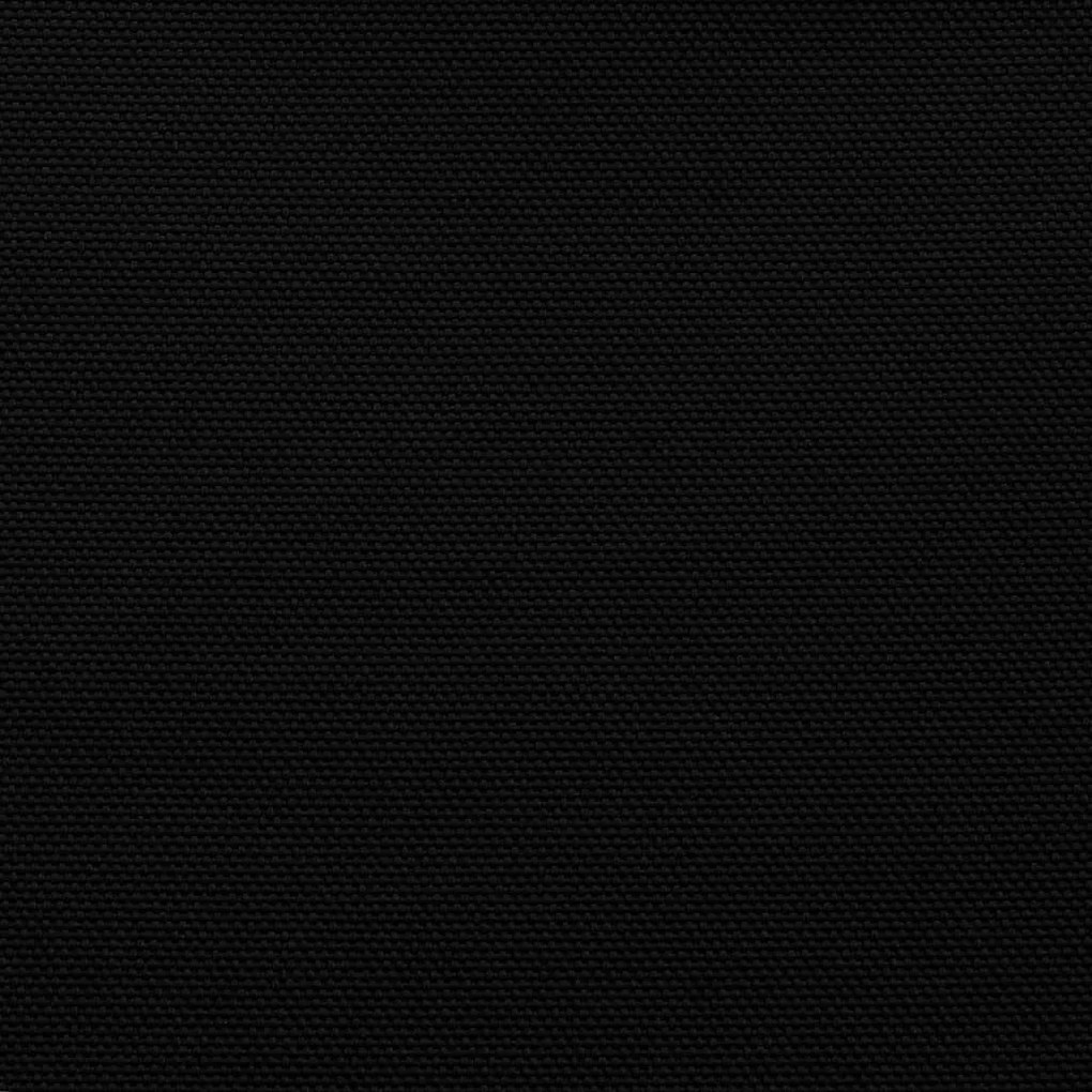 fekete 100% oxford poliészter erkélyparaván 120 x 700 cm