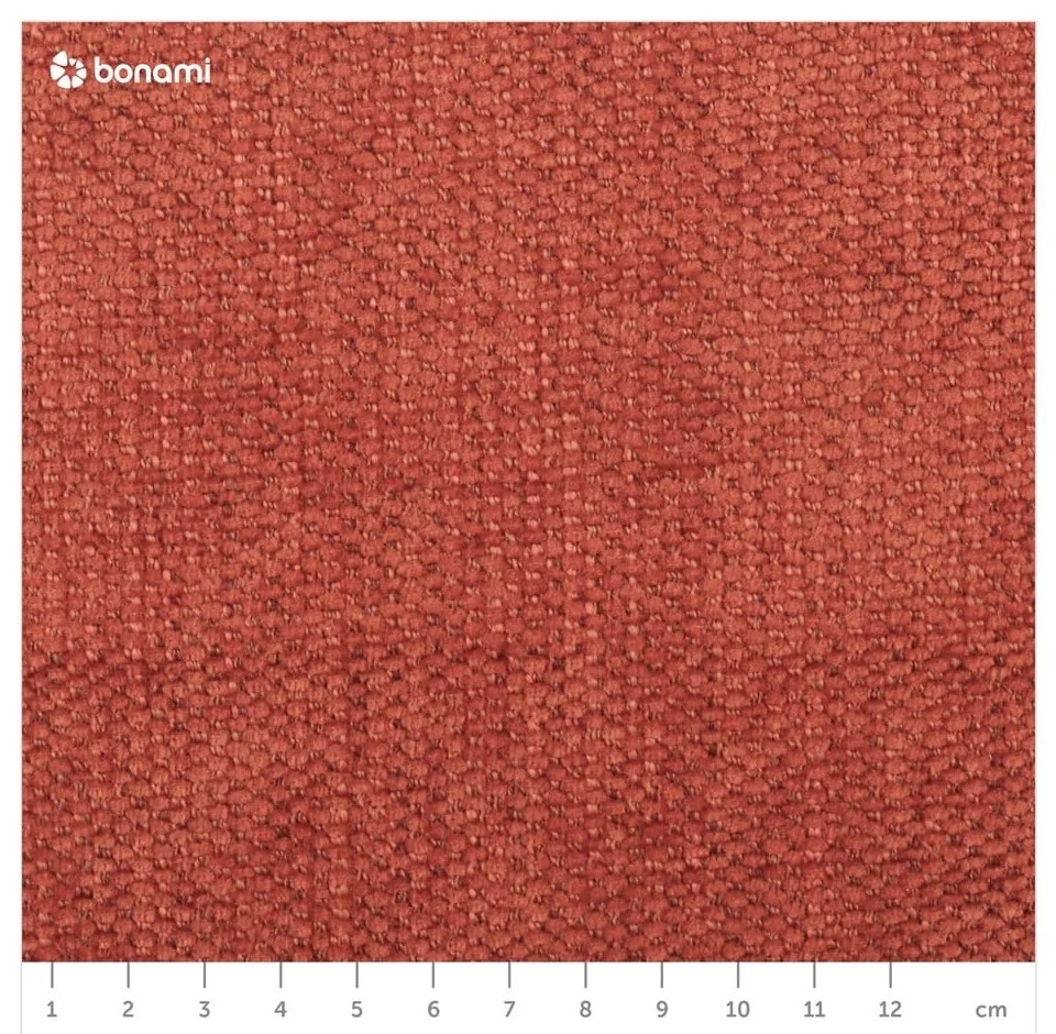 Téglavörös kinyitható-tárolóhelyes kanapé 251 cm Fuji – Bobochic Paris