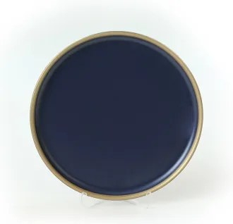 24 darabos étkészlet kék/arany/kerámia