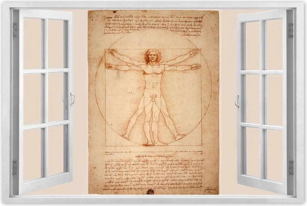 Poszterek 90x60 Vitruvius ember