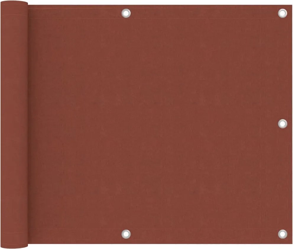 vidaXL terrakotta oxford-szövet erkélyparaván 75 x 300 cm