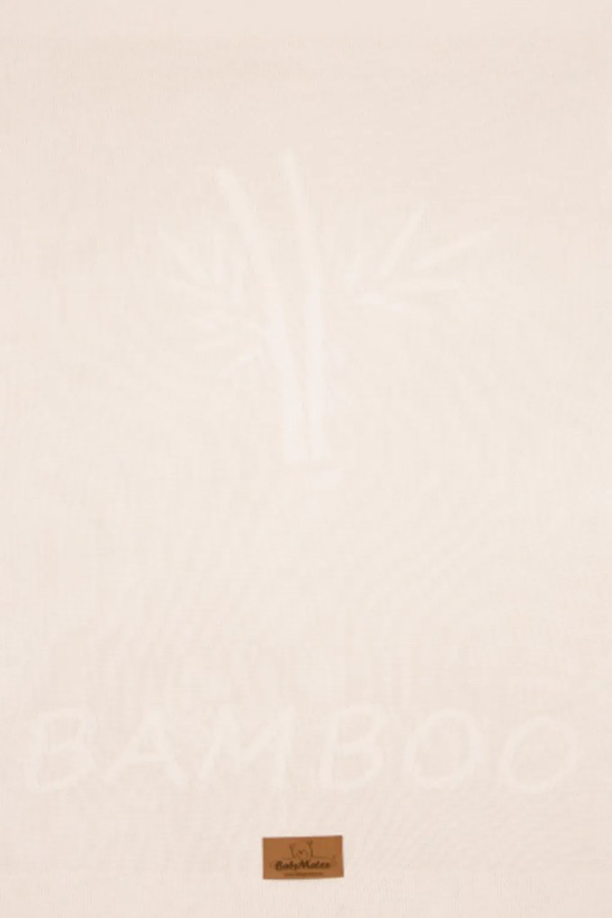 Thai bambuszszálas gyermekpléd, krémszínű fehér