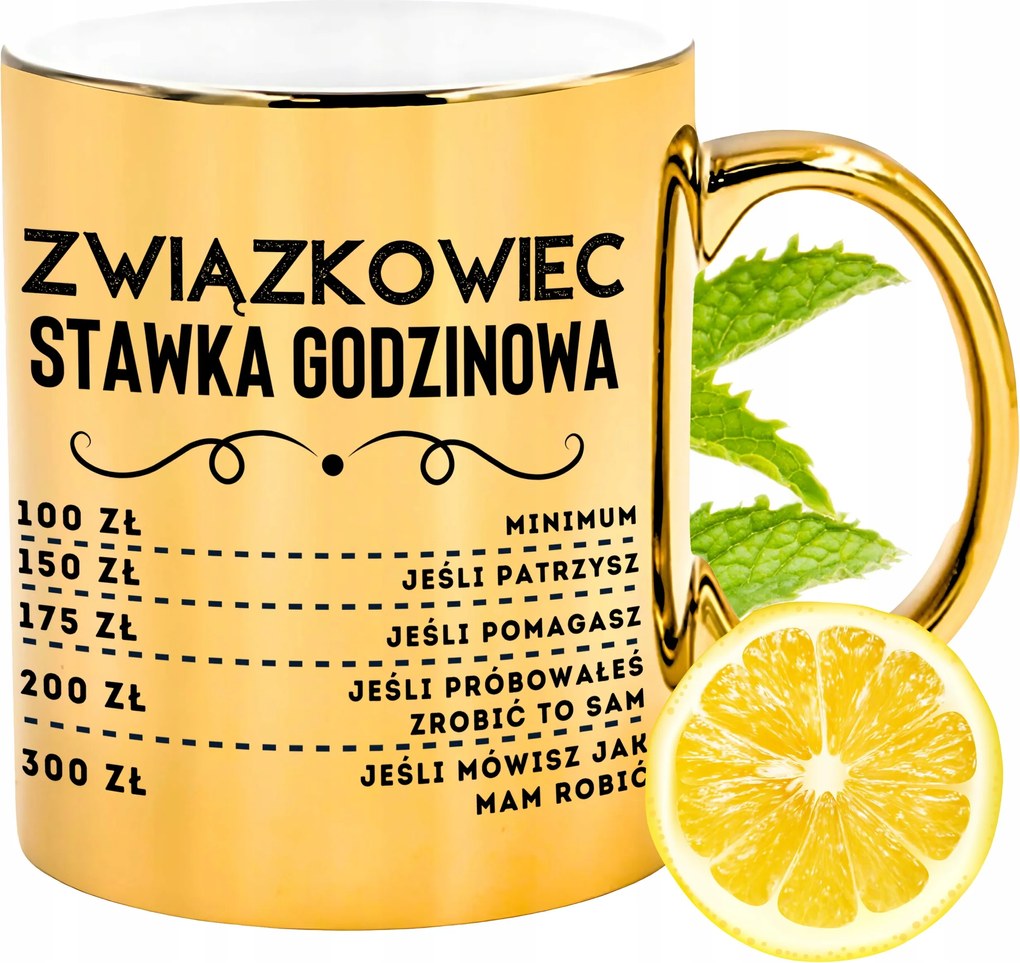 Arany csillogó bögre szakszervezeti ajándék fényképes nyomtatással