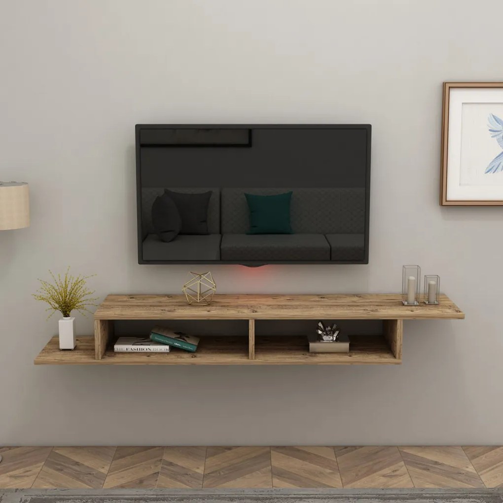 Muson TV-állvány, atlanti fenyő, 120 cm