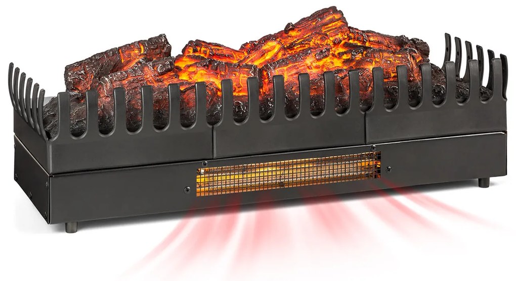 Kamini FXL, elektromos kandalló, kandallóbetét, 1000/2000 W, 2 W LED, fekete