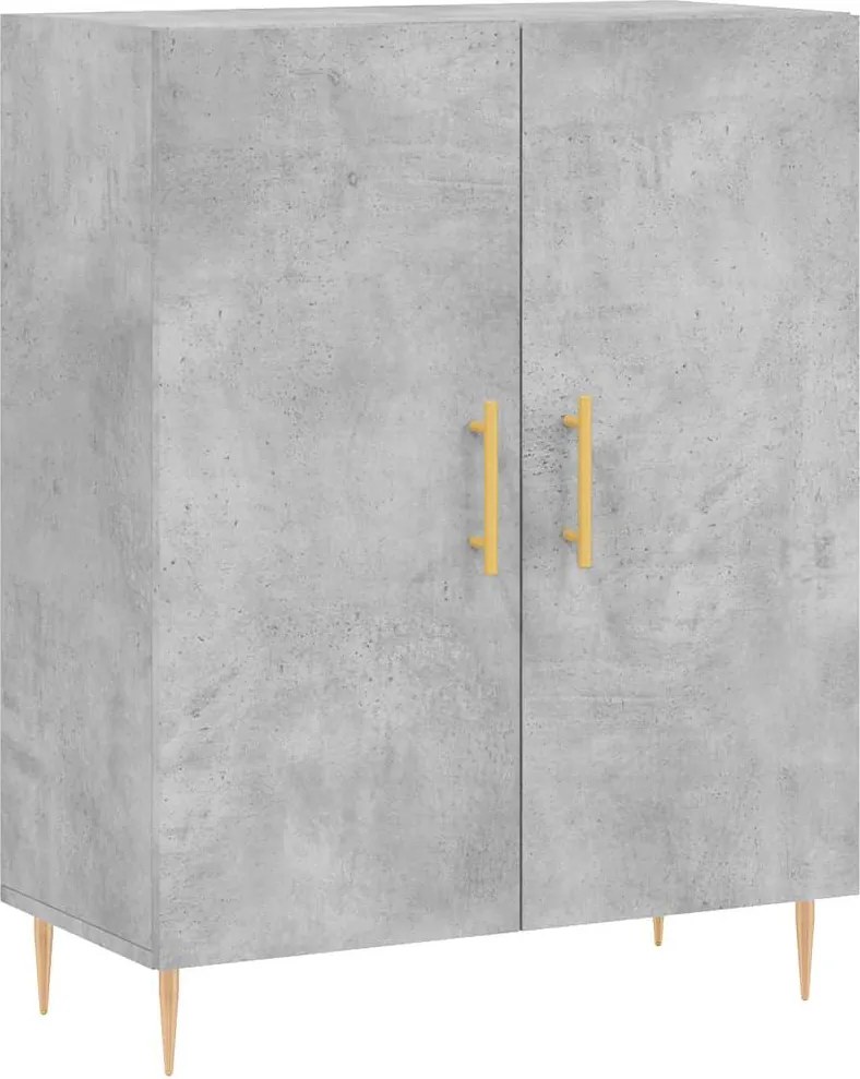 vidaXL betonszürke szerelt fa tálalószekrény 69,5 x 34 x 90 cm