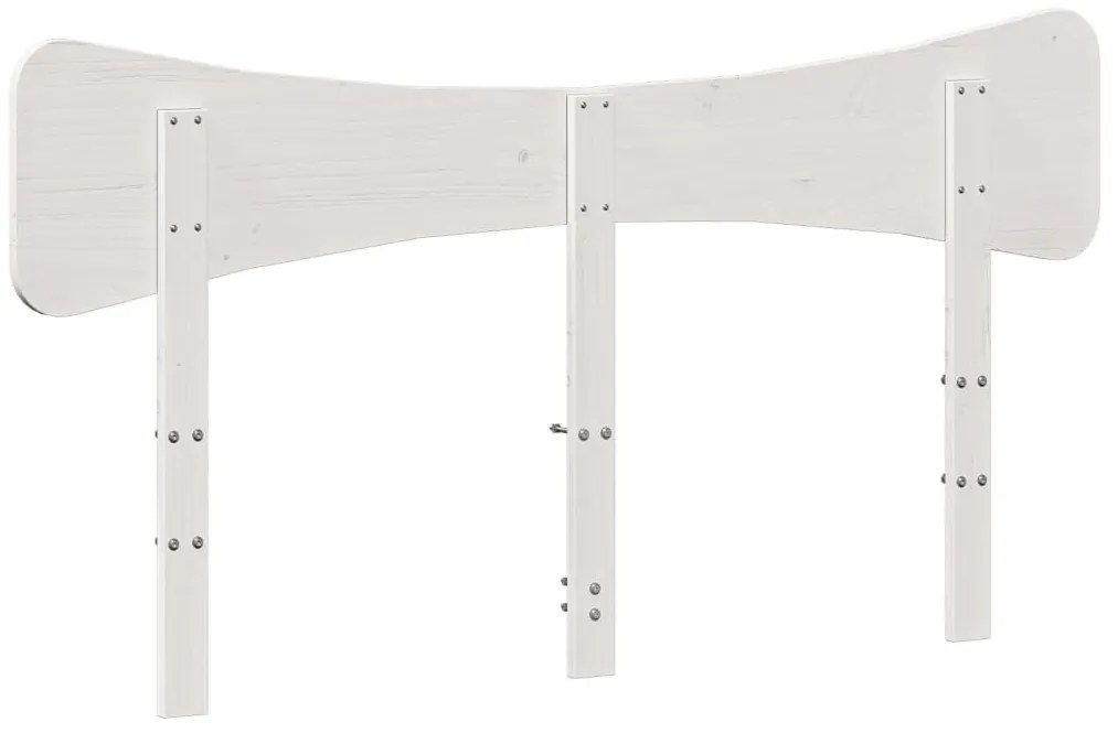 fehér tömör fenyőfa fejtámla 140 cm