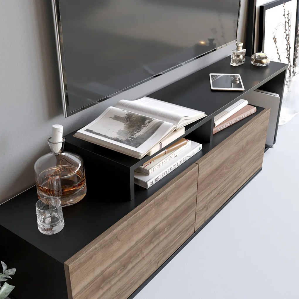 TV asztal Nexera Fekete