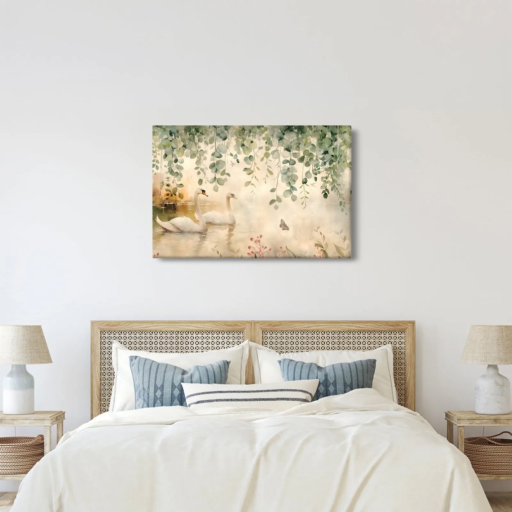 Kép - Tó, akvarell (90x60 cm)