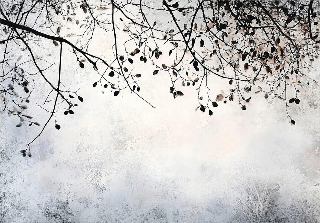 Fotótapéta Levelek A Flizelinen A Hálószoba Nappalijába fotótapéta a falra