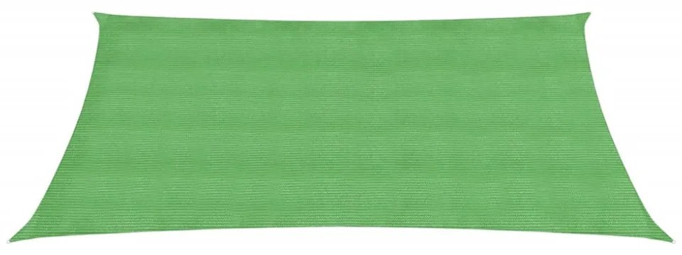 világoszöld HDPE napvitorla 160 g/m² 2 x 3 m