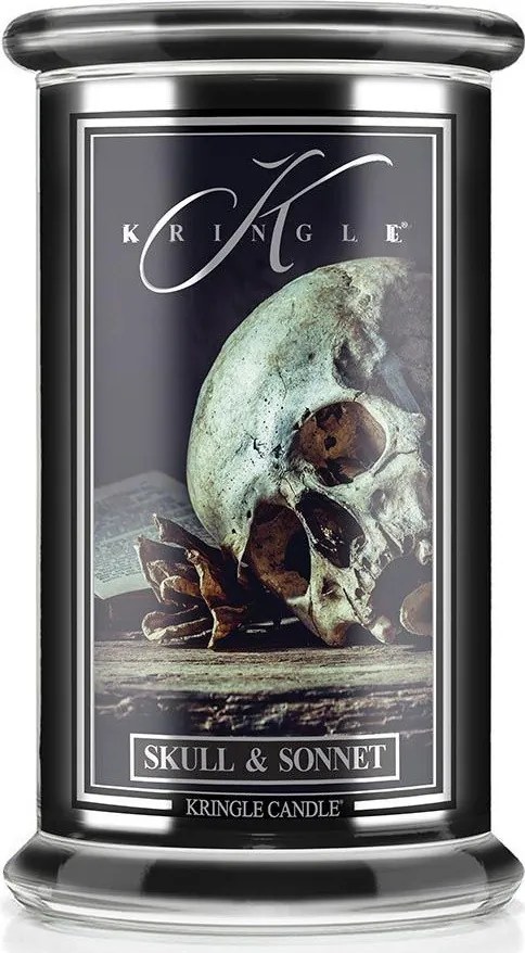 Nagy Skull &amp; Sonnet gyertya Kringle Candle