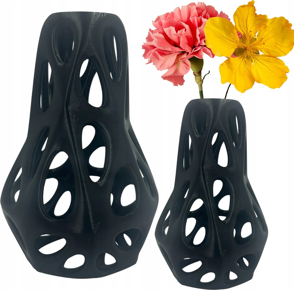 Virág Váza Virág Absztrakt Váza Növények Csokor Fekete