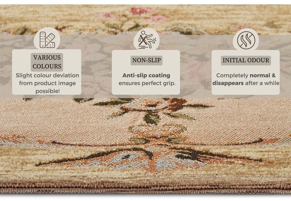 Bézs szőnyeg 150x220 cm Asmaa – Hanse Home