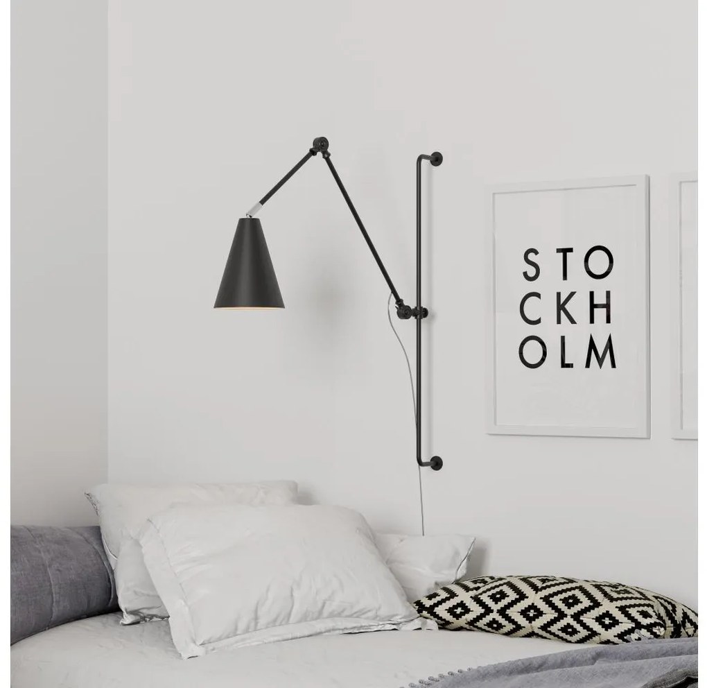 ByRydens 4300530-4002 - Fali lámpa YUKON 1xE27/5W/230V fekete