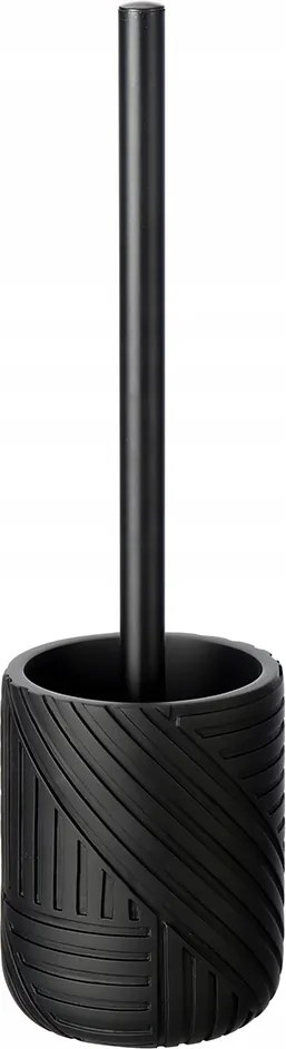 Masszív Wc Kefe Wc Dombornyomott Minta 3D Fekete Strapabíró Stílusos