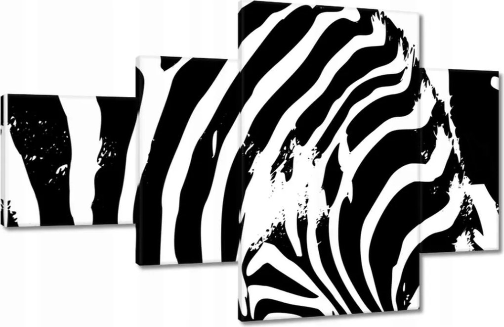 Vászonkép 130x80 Zebra csíkos kisállat