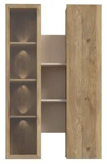 Fali polc INAR, tölgy/bézs