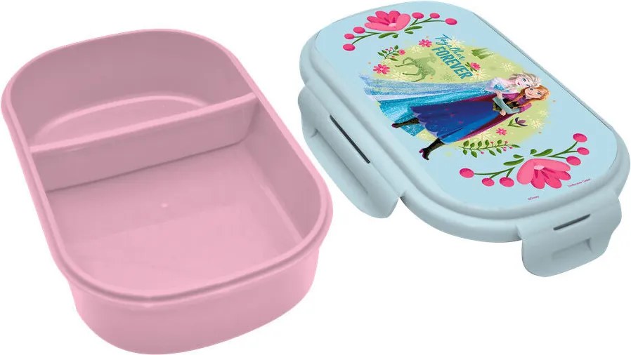 Disney Jégvarázs Together Forever szendvicsdoboz + evőeszköz szett