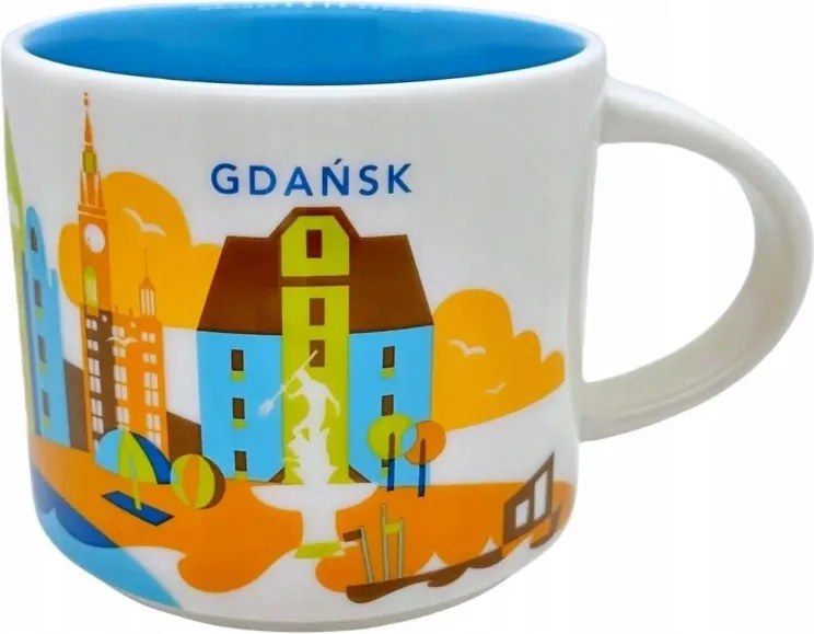 Bögre Starbucks You Are Here Gdańsk porcelán 414 ml