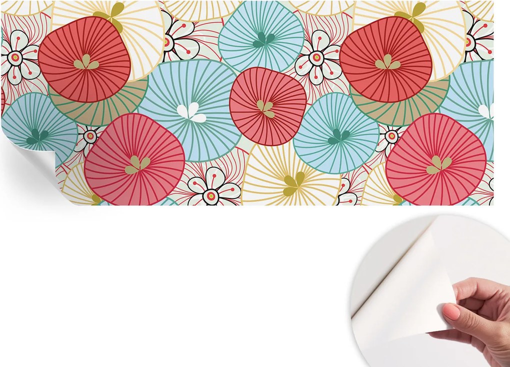 Öntapadós Dekoratív Fotótapéta Hálószobába Virágmintás 250x104 cm