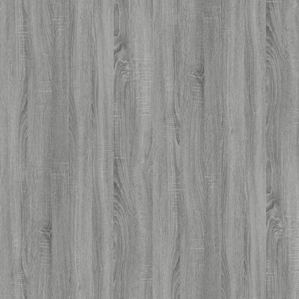 3 szintes szürke sonoma szerelt fa könyvszekrény 40x24x109 cm