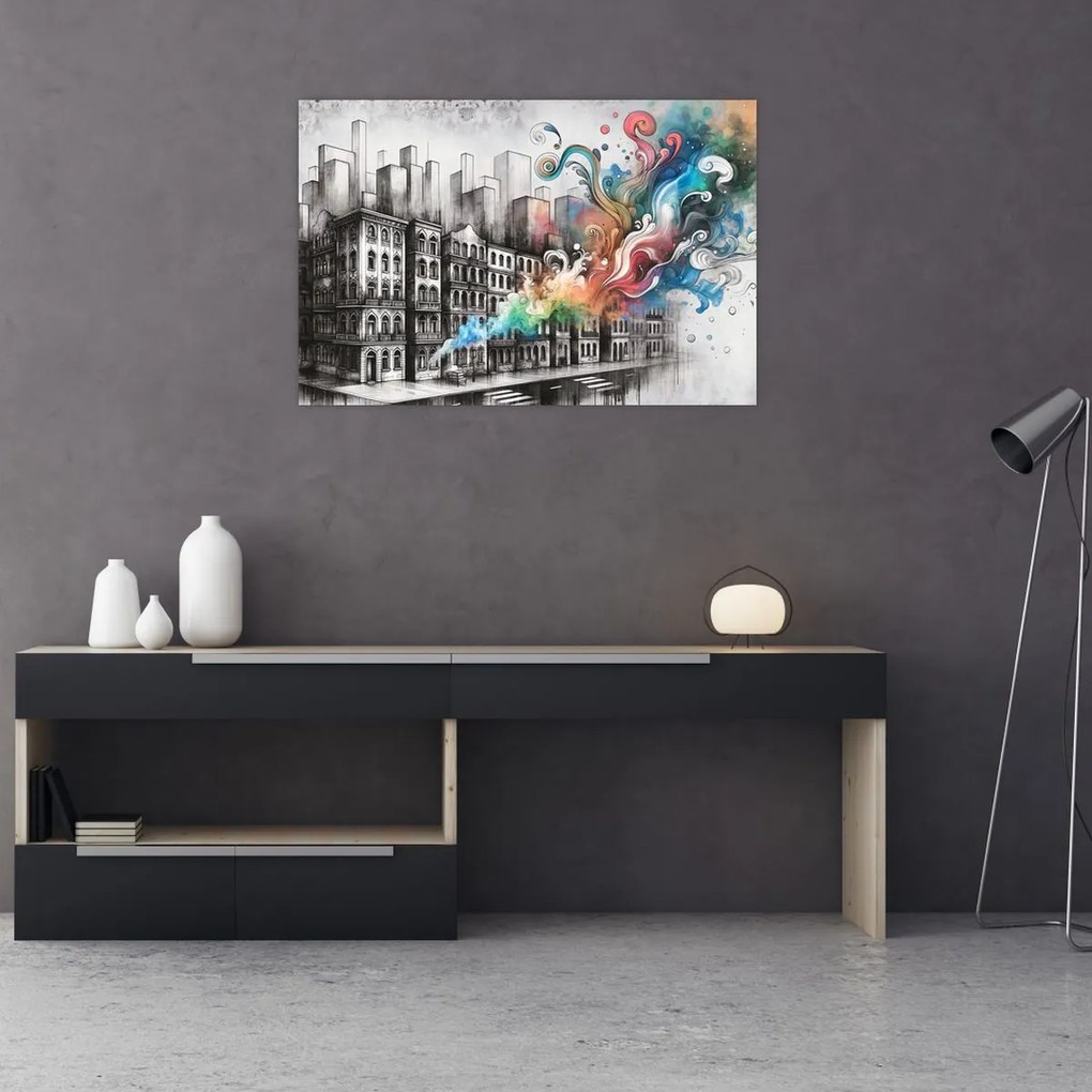 Kép - Ipari élet (90x60 cm)