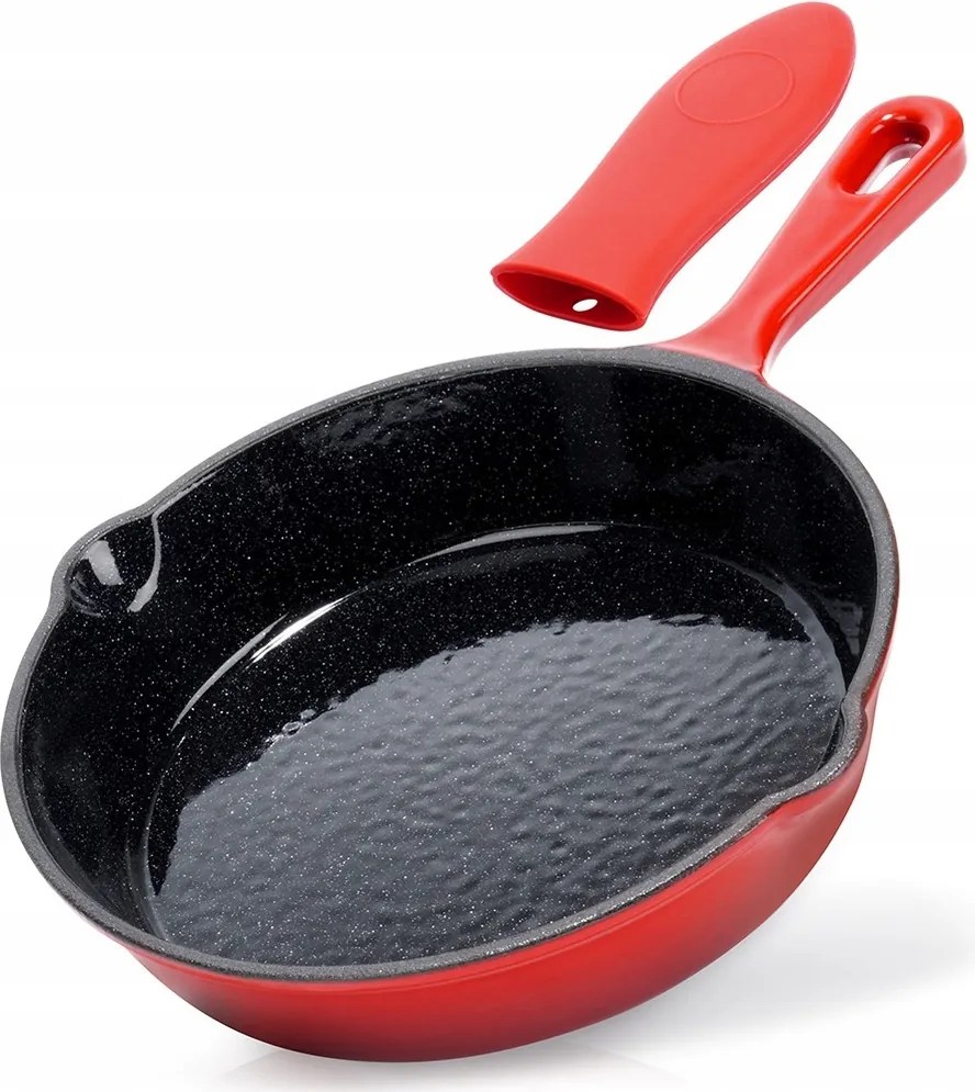 Zománcozott öntöttvas serpenyő pároláshoz grill tűzhely 20 cm