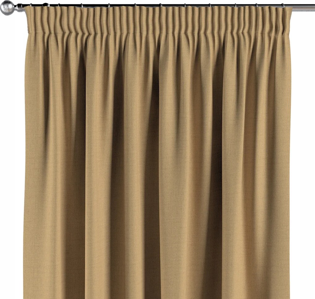 Függöny ráncoló szalaggal 1 db 130x260cm sárga