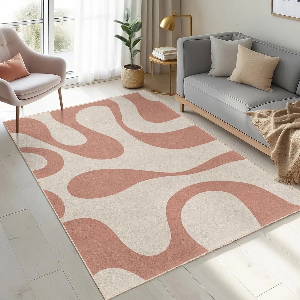 Rózsaszín mosható futószőnyeg 60x230 cm Strawberry Latte – Mila Home
