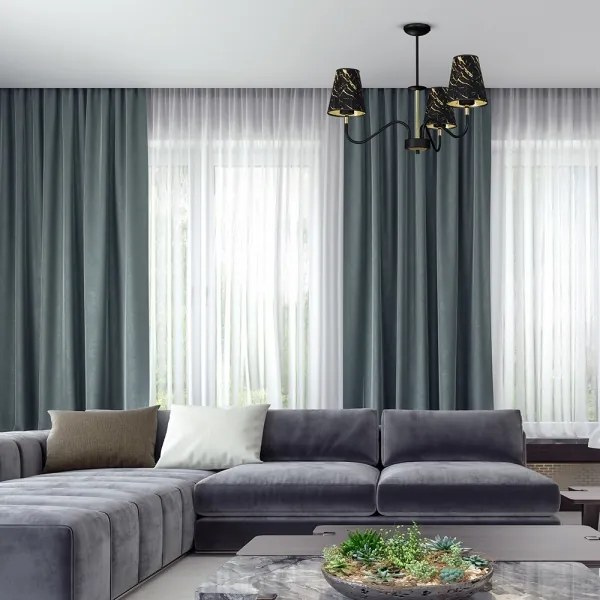 Csillár rúdon HERMES 3xE27/60W/230V